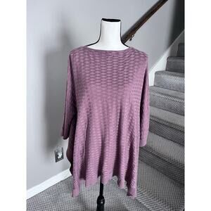 Lululemon Womens Divinity Poncho Sweater Shawl Wrap Spanish Oak One Size